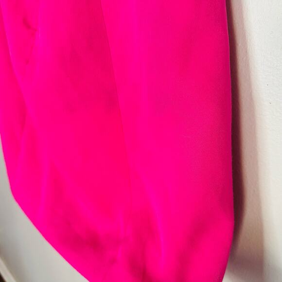 TOCCIN x RTR Women's Bright Pink Off the Shoulder Bow Sleeve Mini Dress Size 4 - Picture 8 of 15